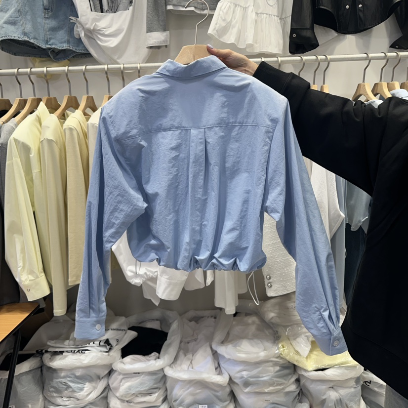 Q C韓國直郵女士新品休閑熱賣真品時尚人氣職業襯衫蕾絲衫Republlc of qc襯衫/蕾絲衫