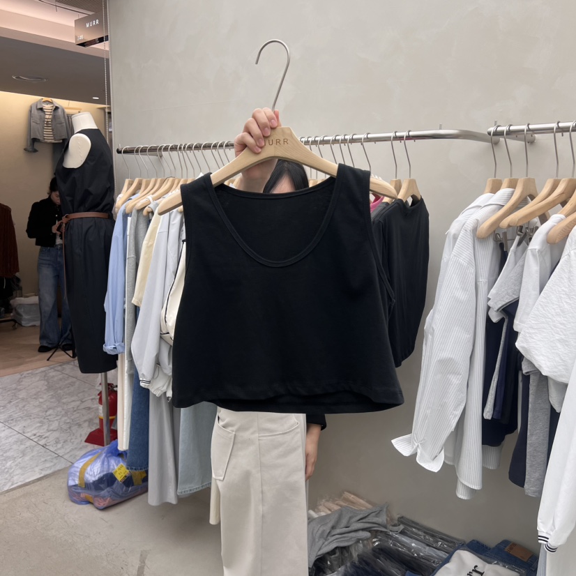 MURR東大門代購女士新款熱賣職業25春夏休閑人氣時尚吊帶背心MURR吊帶/背心圖色2