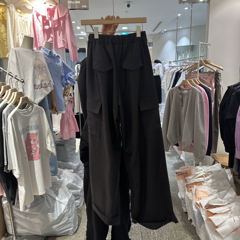 DELLING東大門直郵女士新品25春夏職業時尚熱賣人氣休閑休閑褲DELLING休閑褲