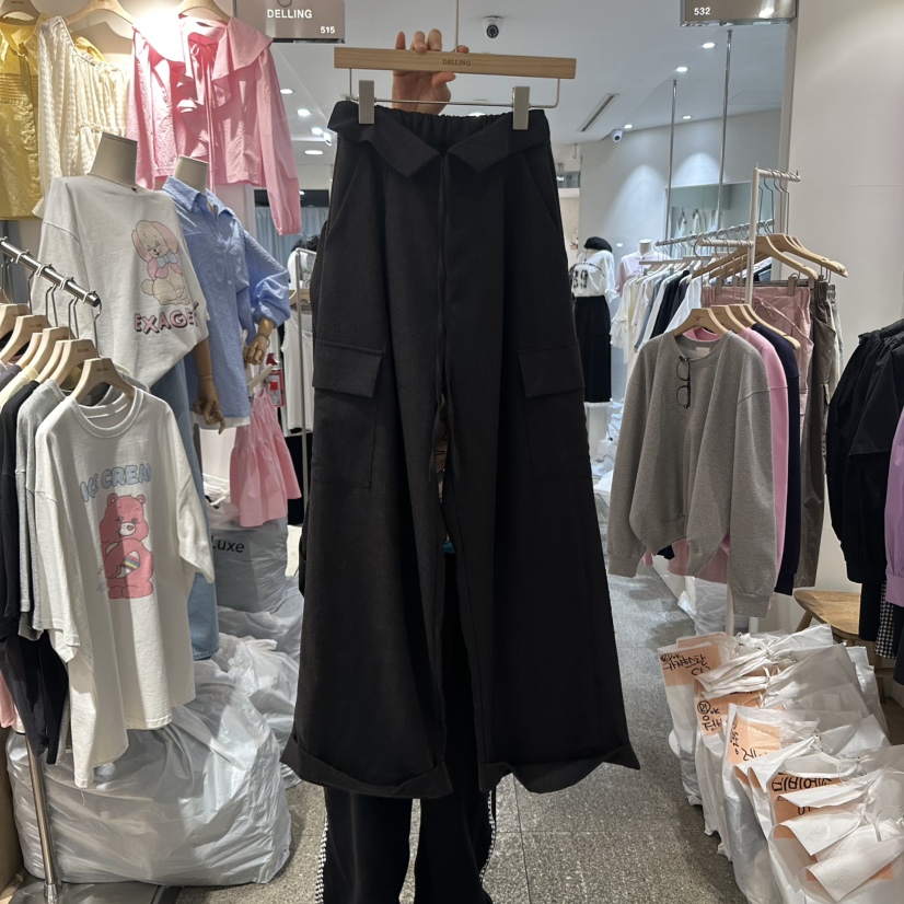 DELLING東大門直郵女士新品25春夏職業時尚熱賣人氣休閑休閑褲DELLING休閑褲圖色2
