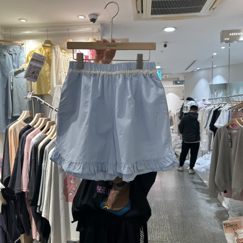 DELLING韓國直郵女裝新款25春夏時尚熱賣推薦休閑真品職業短褲DELLING短褲圖色3