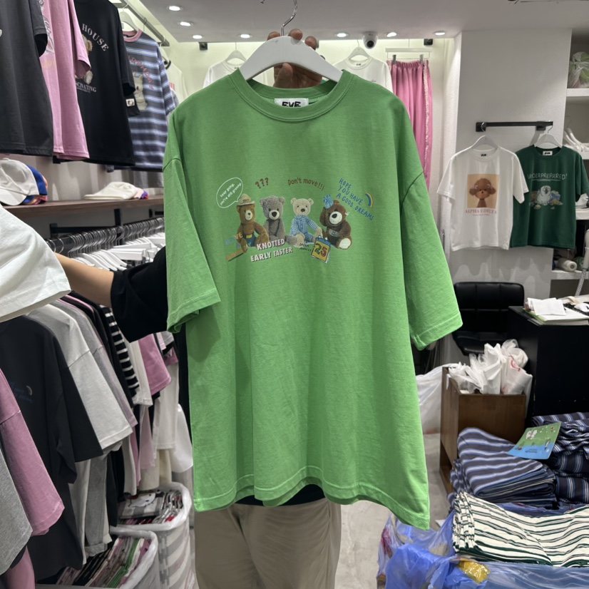 EVE東大門實拍女士新品職業真品熱賣時尚休閑人氣推薦25春夏T恤EVET恤圖色3