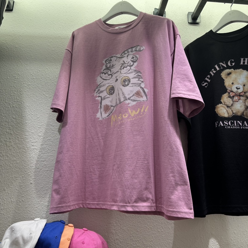 EVE韓國直郵女士新品推薦休閑職業熱賣人氣真品25春夏時尚T恤EVET恤圖色1