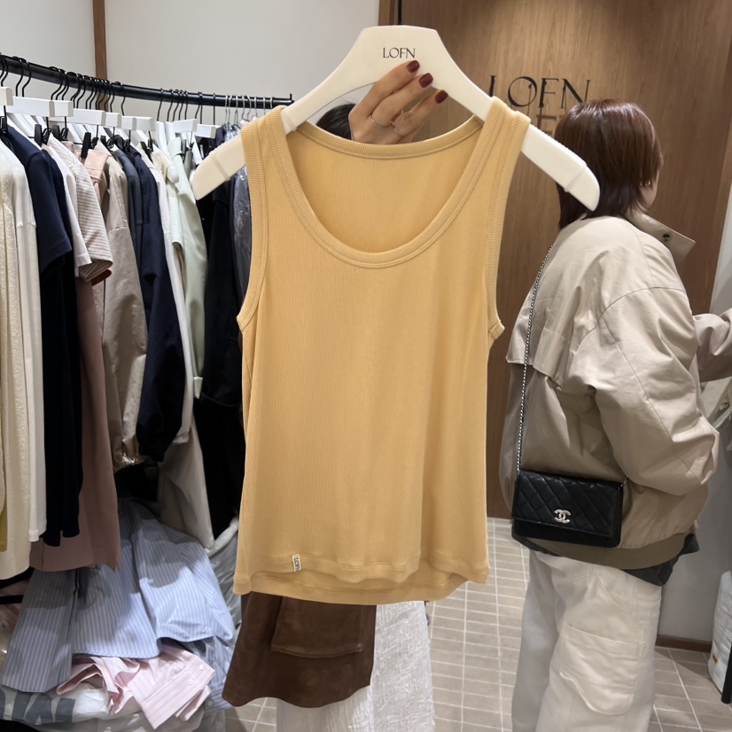 LOFN東大門代購女裝新品真品休閑熱賣職業人氣25春夏吊帶背心LOFN吊帶/背心