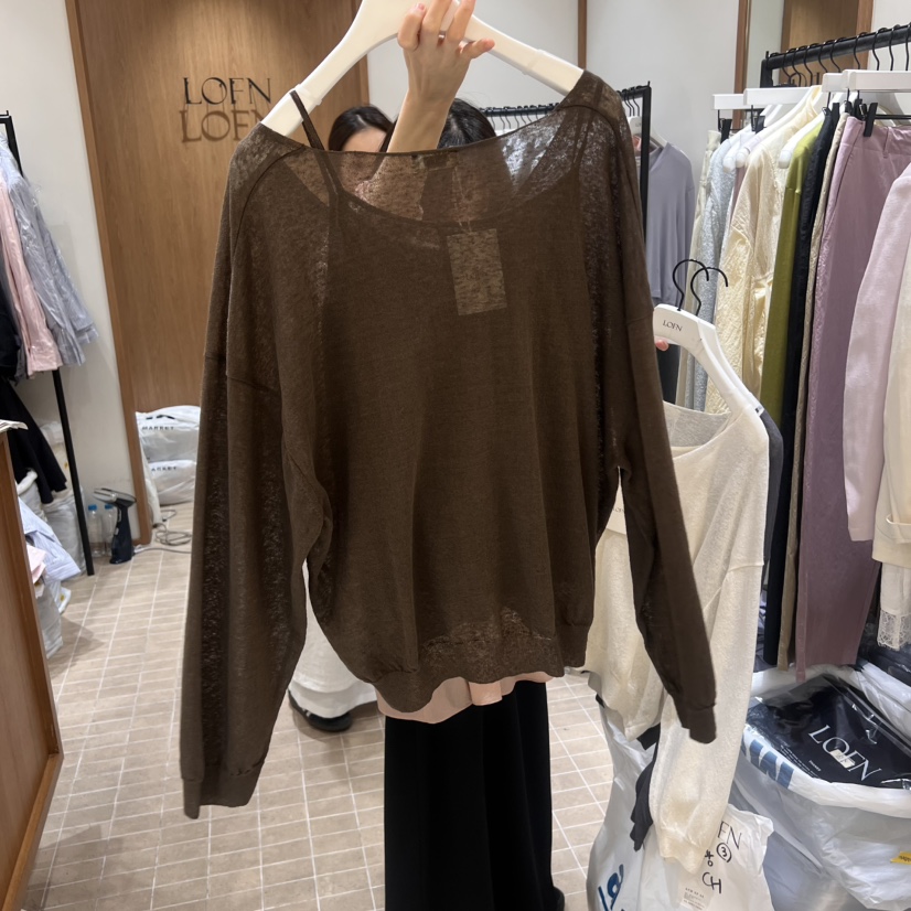 LOFN東大門實拍女裝新款推薦職業人氣熱賣真品25春夏套裝亞麻LOFN套裝