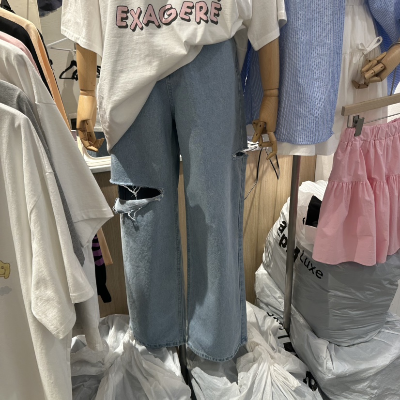 DELLING東大門直郵女裝新款熱賣人氣真品推薦時尚職業牛仔褲DELLING牛仔褲圖色1