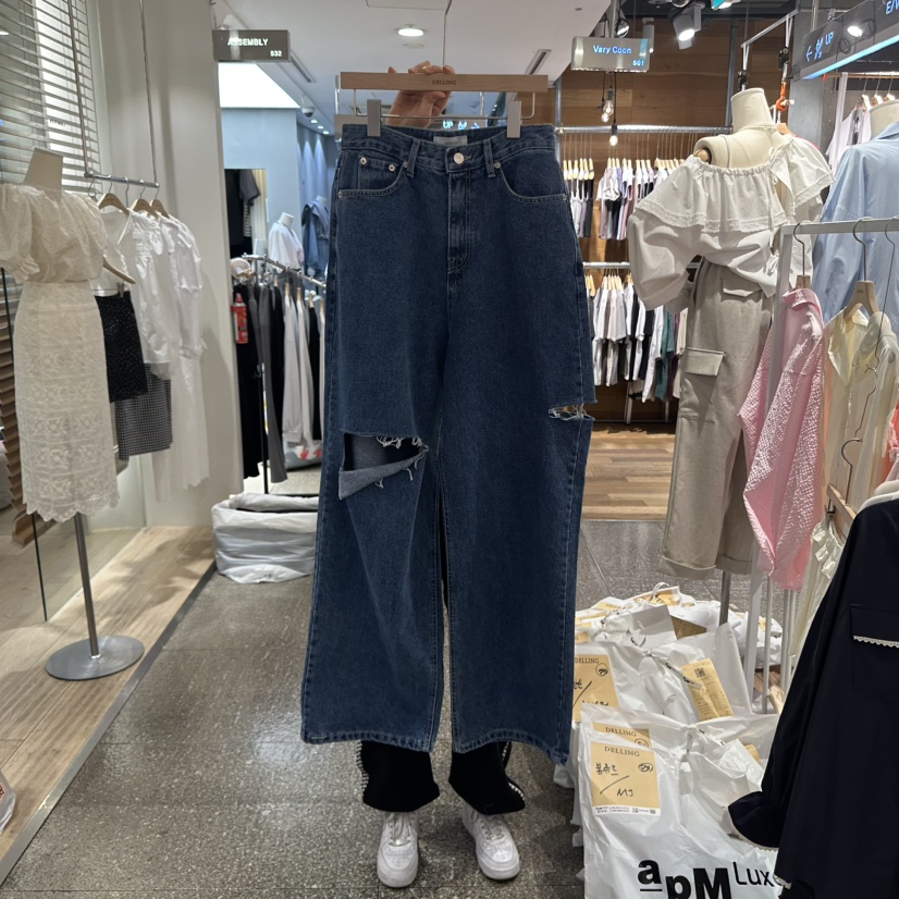 DELLING東大門直郵女裝新款熱賣人氣真品推薦時尚職業牛仔褲DELLING牛仔褲圖色2