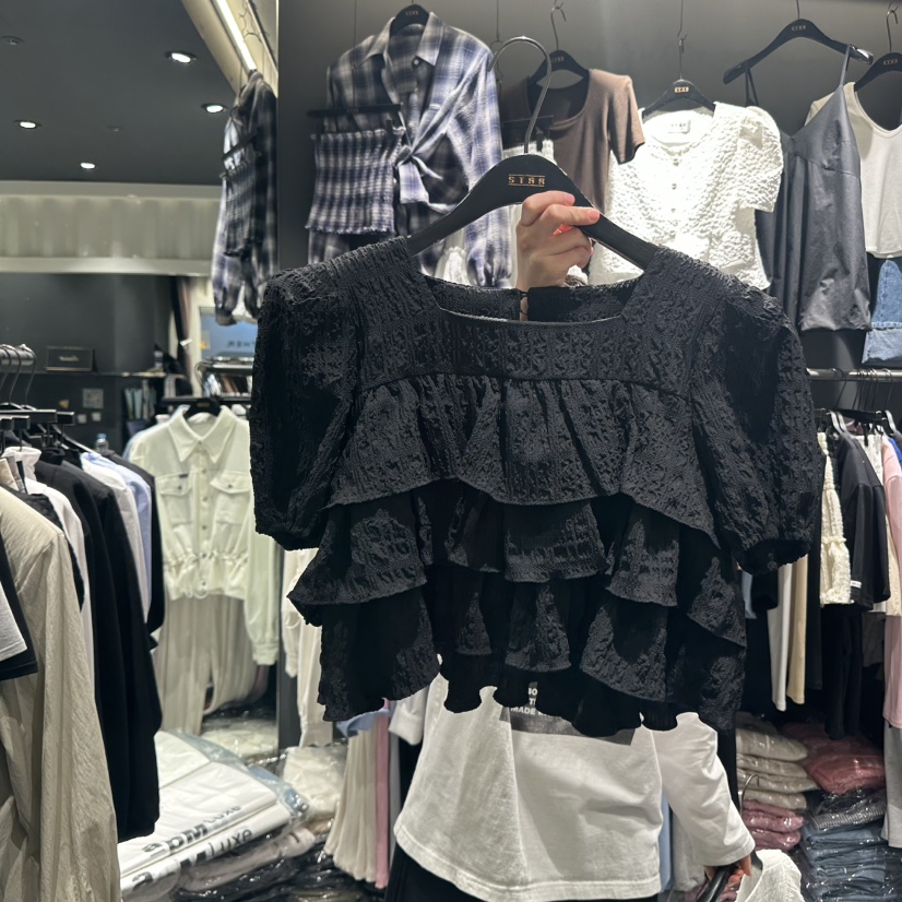 STAR-L東大門實拍女士新品25春夏職業真品時尚休閑推薦T恤STAR-LT恤圖色2