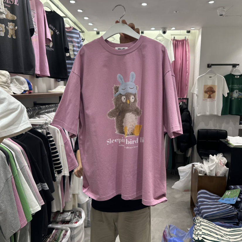 EVE韓國直郵女士新款休閑時尚熱賣職業推薦真品25春夏人氣T恤EVET恤圖色2