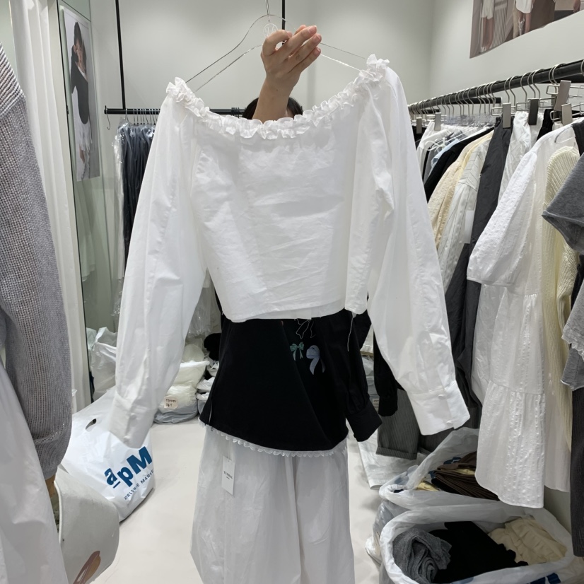 YUNBAL韓國代購女裝新款人氣推薦休閑真品熱賣25春夏襯衫蕾絲衫YUNBAL襯衫/蕾絲衫