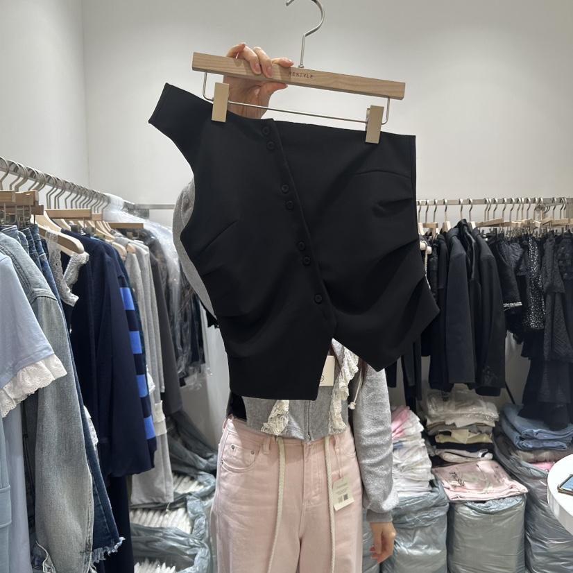 RE STYLE-Q東大門實拍女士新款25春夏真品熱賣職業吊帶背心RE STYLE吊帶/背心