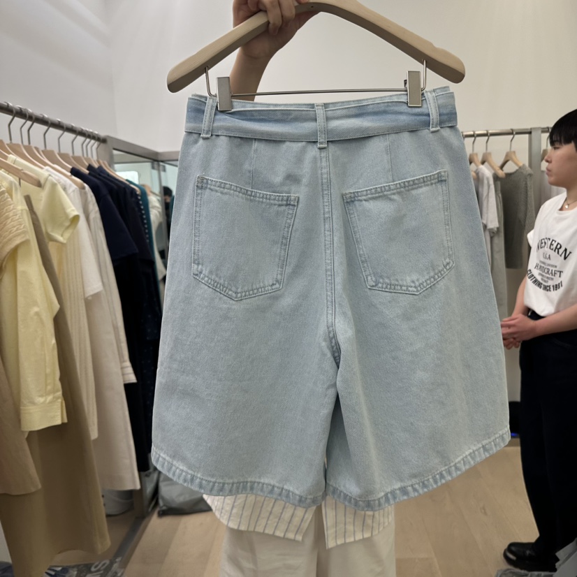 LTMS韓國直郵女裝新品時尚熱賣真品推薦職業人氣短褲含腰帶LTMS短褲