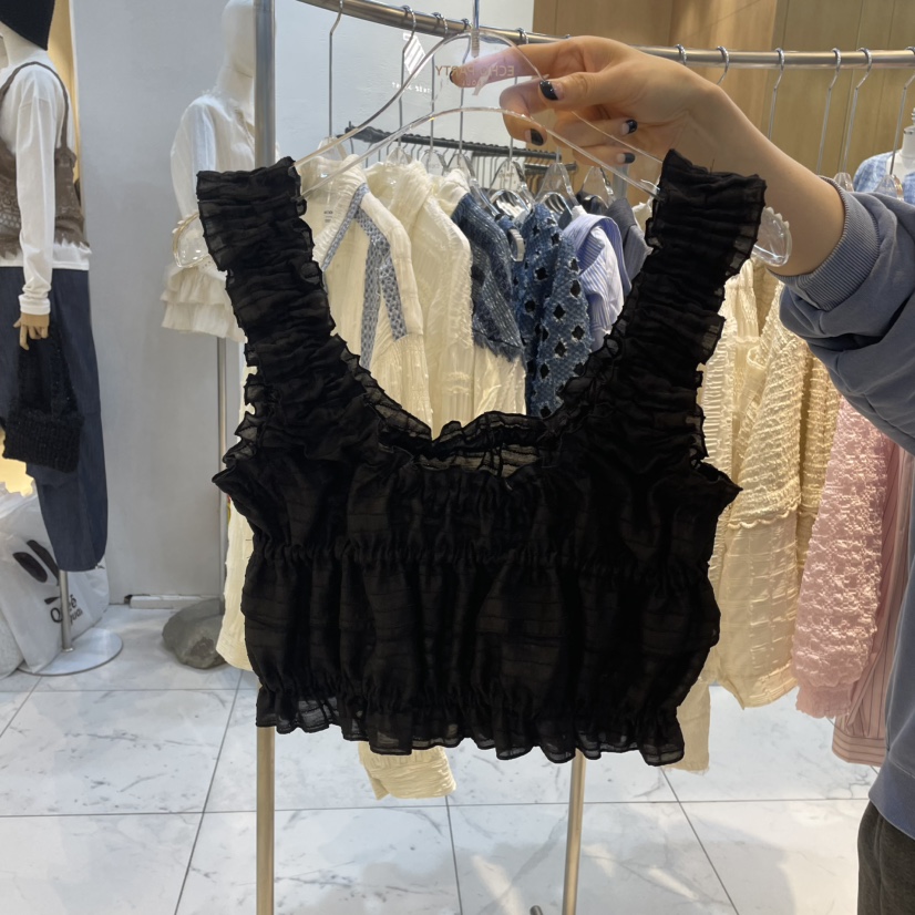 ECHOPARTY韓國直郵女裝新品真品人氣熱賣休閑時尚25春夏吊帶背心ECHOPARTY吊帶/背心