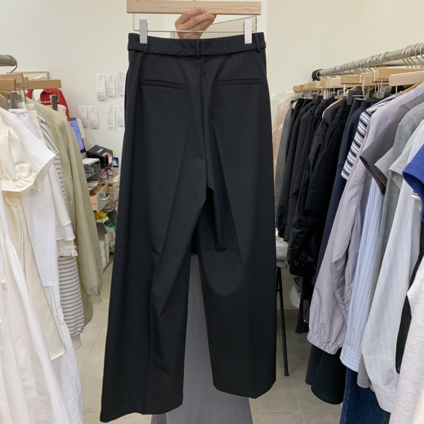 MOIBLE韓國直郵女裝新品人氣休閑25春夏真品職業休閑褲含腰帶MOIBLE休閑褲