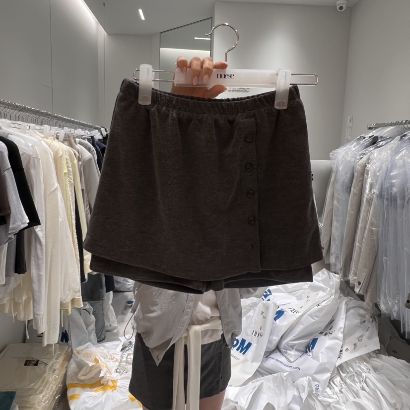 NUESE韓國代購女士新款真品推薦休閑25春夏人氣職業時尚裙褲NUESE裙褲