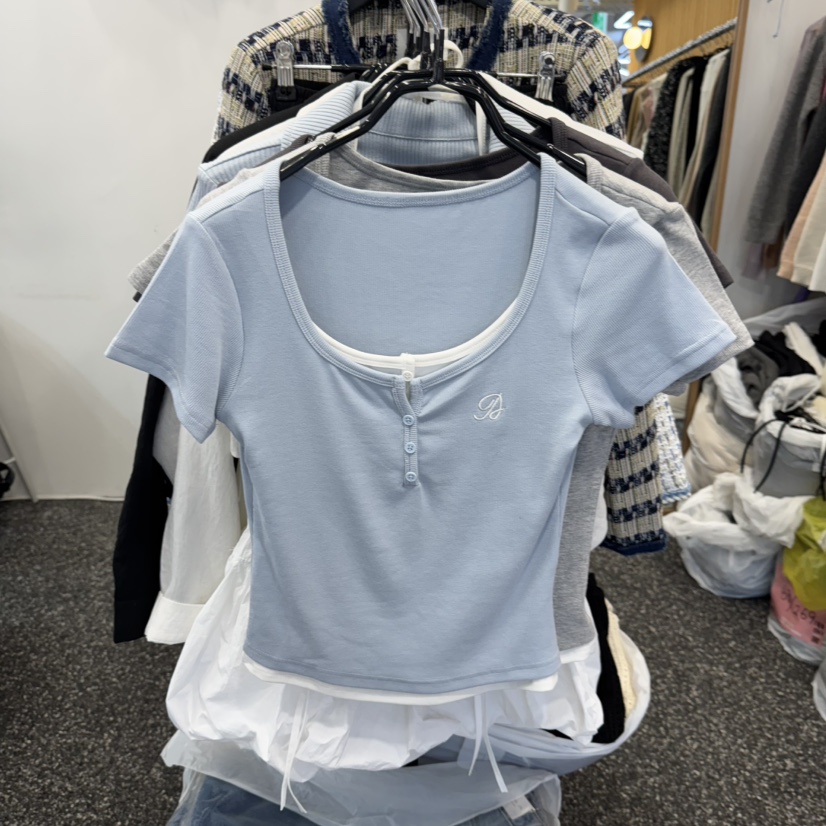 BELOVED韓國代購女士新品25春夏時尚休閑推薦職業真品熱賣T恤BELOVEDT恤