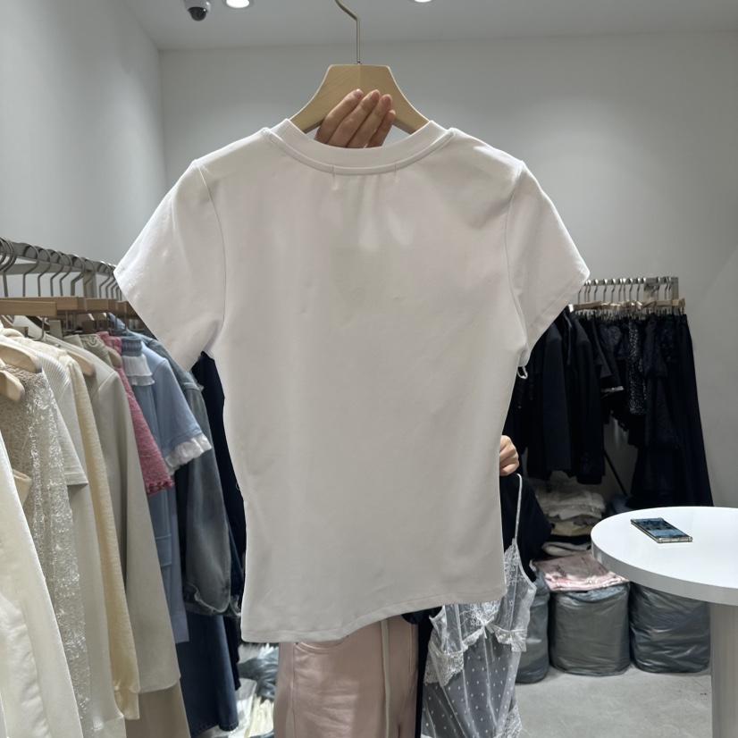 RE STYLE-Q東大門實拍女裝新品熱賣時尚真品推薦休閑25春夏T恤RE STYLET恤