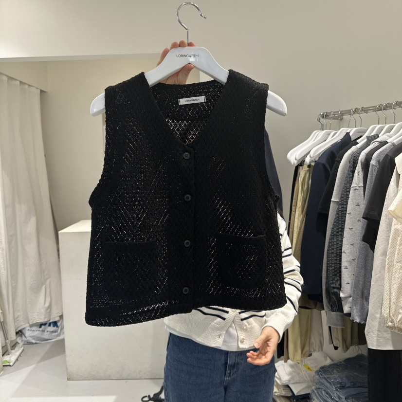 LORING RE I東大門代購女士新品休閑推薦時尚25春夏人氣馬甲LORING RE-I/BARE馬甲圖色2