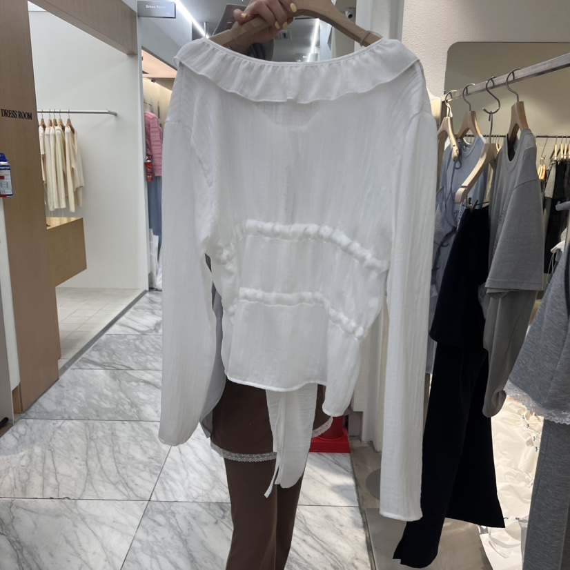 IR BIEN東大門代購女士新品時尚休閑職業推薦人氣襯衫蕾絲衫ir bien-A襯衫/蕾絲衫