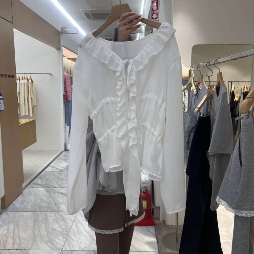 IR BIEN東大門代購女士新品時尚休閑職業推薦人氣襯衫蕾絲衫ir bien-A襯衫/蕾絲衫圖色2