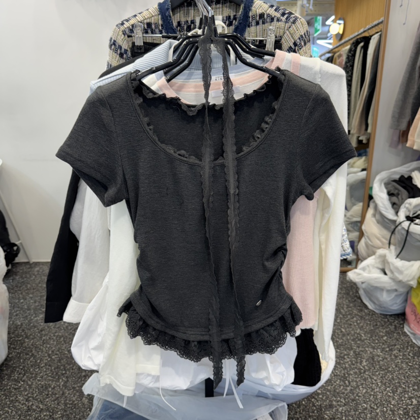 BELOVED東大門代購女士新品熱賣人氣真品時尚職業T恤含脖帶BELOVEDT恤圖色3