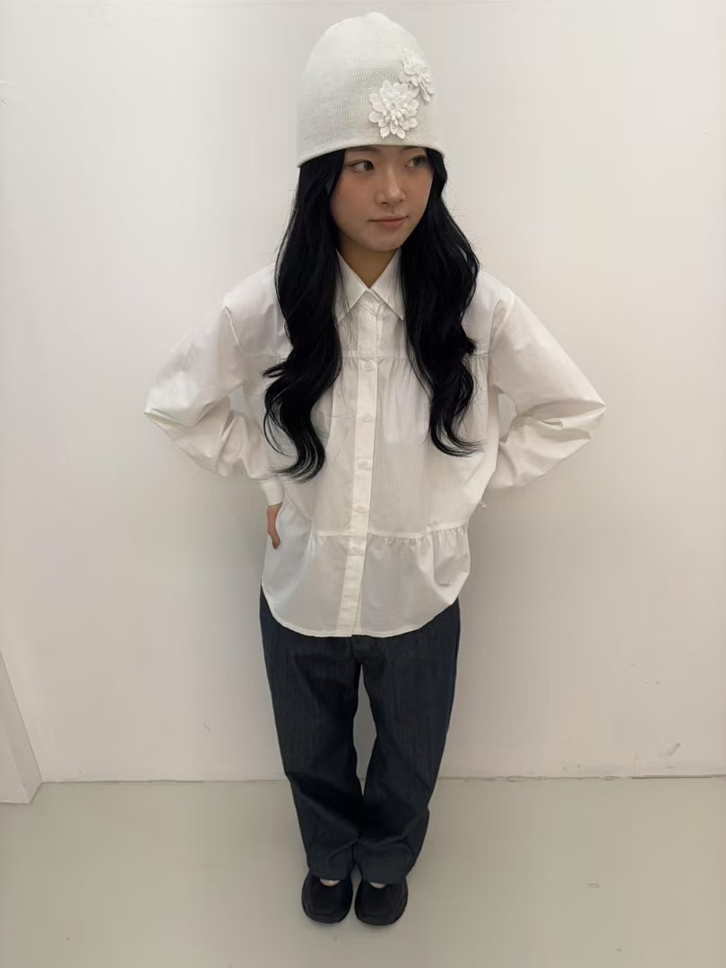 J.needs直郵韓國代購㊣女裝新款時尚推薦25春夏襯衫蕾絲衫J.needs襯衫/蕾絲衫