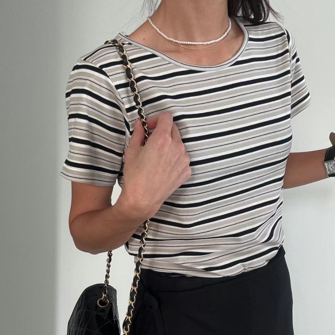 RIPPLE韓國直郵㊣女裝新品推薦休閑25春夏時尚熱賣人氣職業T恤RIPPLET恤