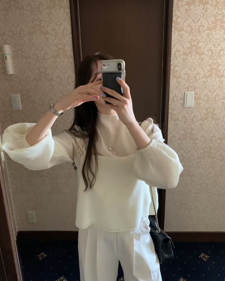 PYT-ot韓國㊣直郵東大門代購女裝新款推薦熱賣職業長袖T恤pretty young thing長袖T恤圖色2