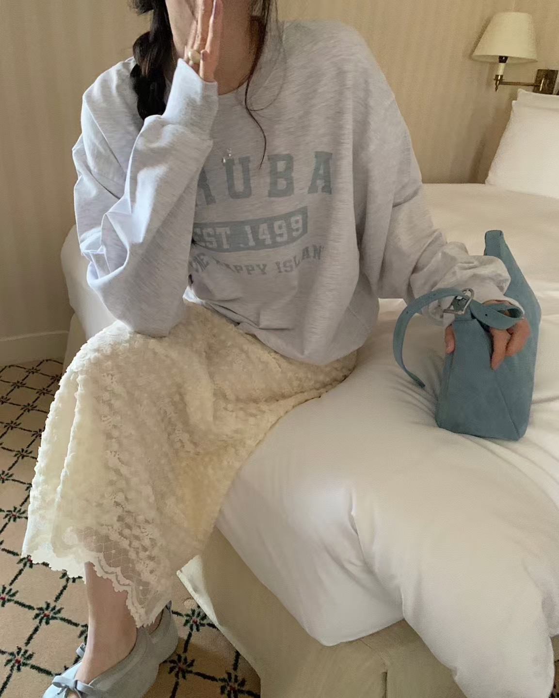 PYT-ot直郵韓國代購㊣女裝新品時尚休閑職業25春夏推薦衛衣pretty young thing衛衣