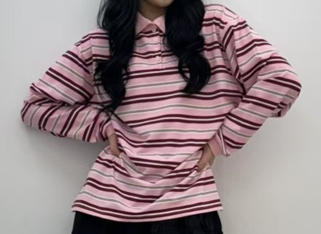 J.needs韓國直郵㊣女裝新款職業推薦人氣25春夏休閑長袖T恤J.needs長袖T恤圖色2
