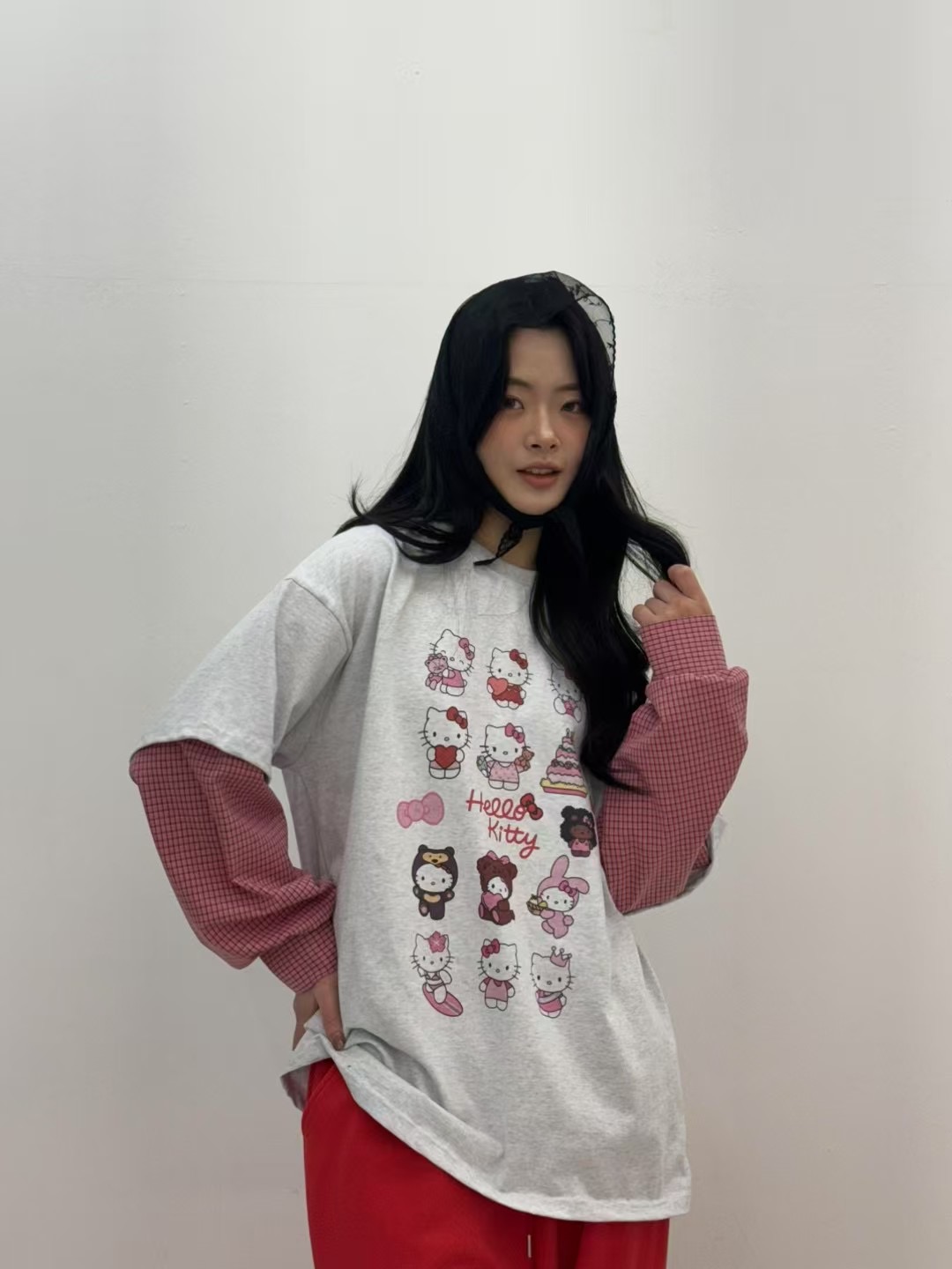 J.needs東大門代購女裝新款休閑時尚職業真品25春夏長袖T恤J.needs長袖T恤