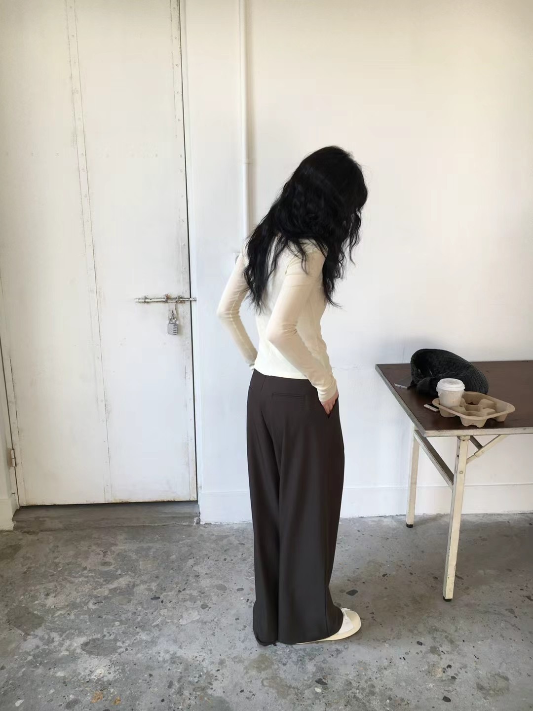 AVANDACE東大門實拍女裝新品休閑熱賣時尚人氣25春夏休閑褲AVANDACE休閑褲