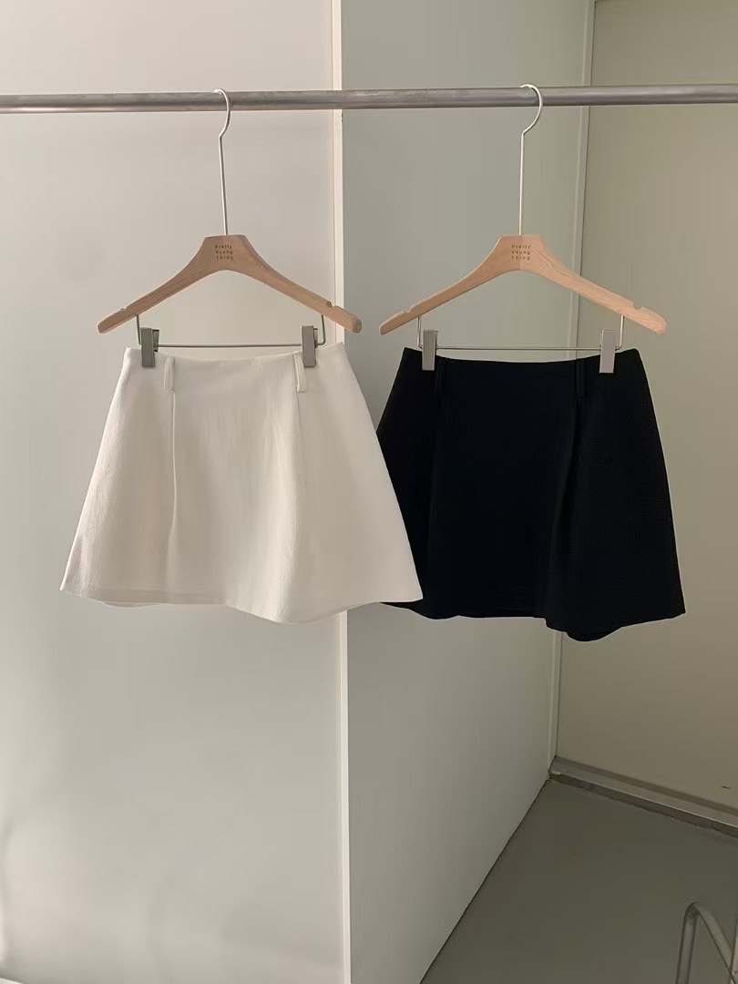 PYT-ot東大門實拍女士新品人氣熱賣推薦25春夏短裙不含腰帶pretty young thing短裙