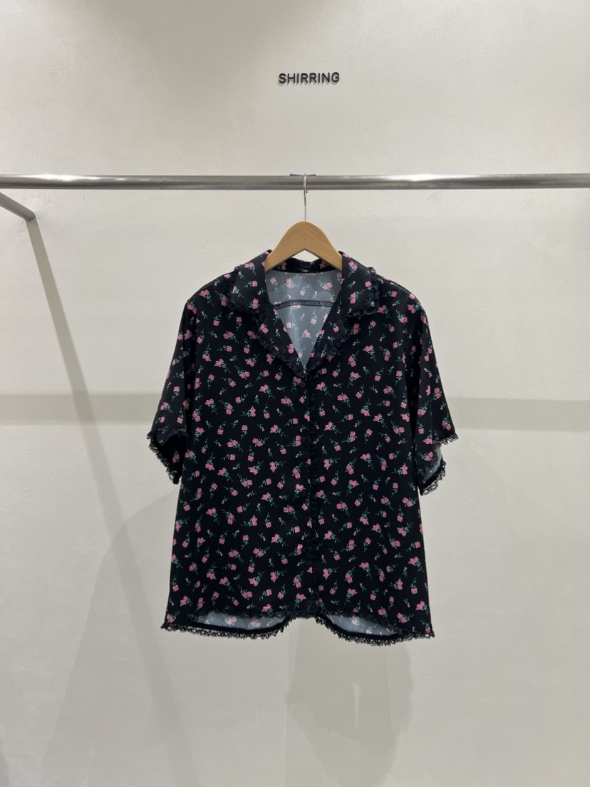 SHIRRING韓國代購女士新款推薦休閑時尚熱賣職業襯衫蕾絲衫SHIRRING襯衫/蕾絲衫圖色2