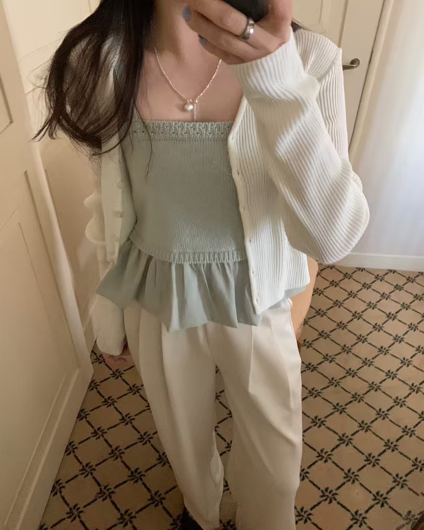 PYT-ot東大門代購女裝新品25春夏休閑人氣真品職業吊帶背心pretty young thing吊帶/背心