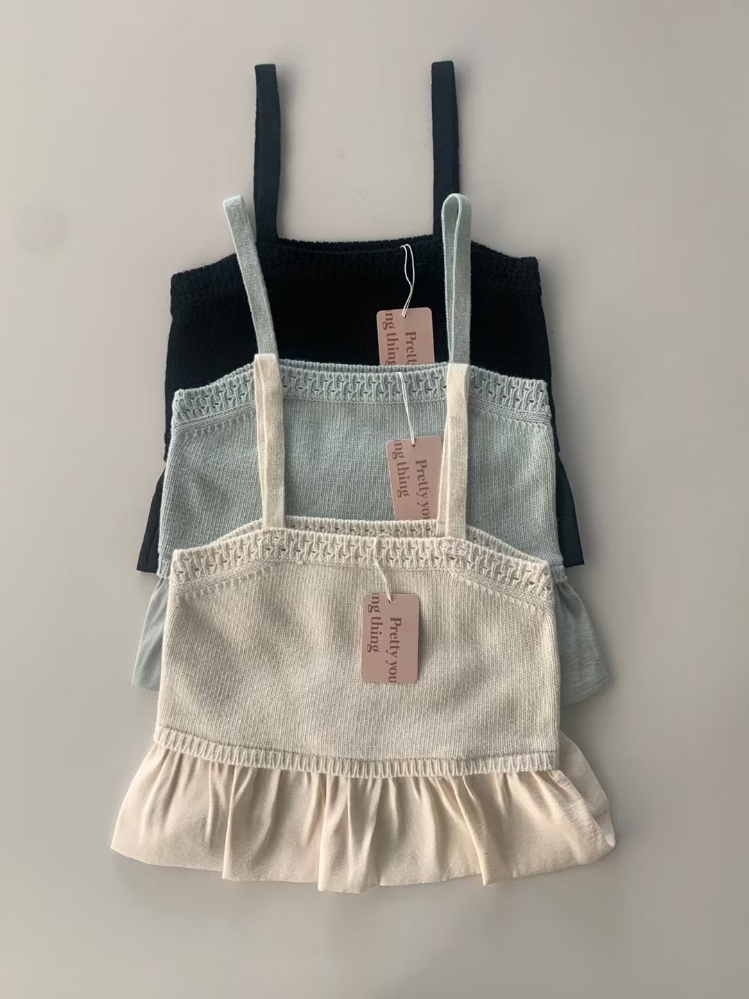 PYT-ot東大門代購女裝新品25春夏休閑人氣真品職業吊帶背心pretty young thing吊帶/背心