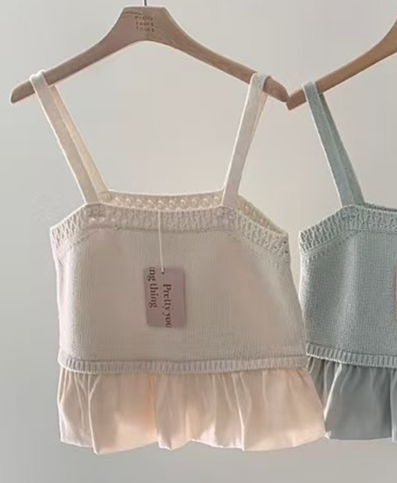 PYT-ot東大門代購女裝新品25春夏休閑人氣真品職業吊帶背心pretty young thing吊帶/背心