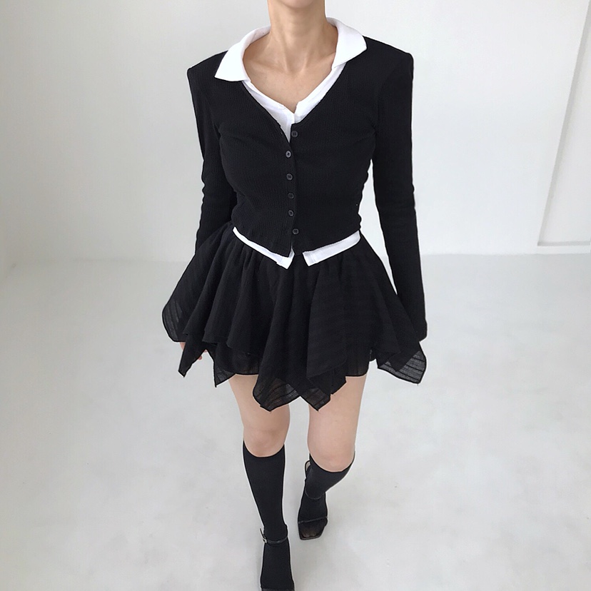 2TWO MOON東大門實拍女士新品時尚25春夏休閑針織衫雙層開衫2TWO MOON針織衫