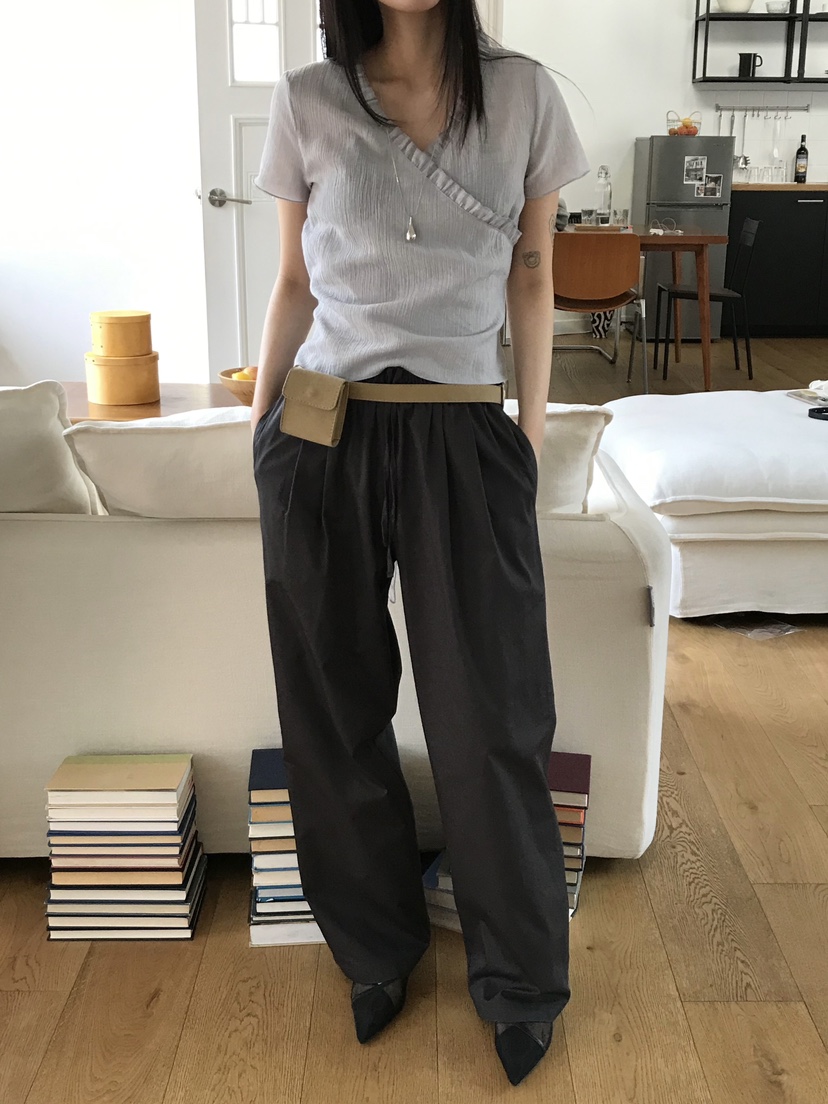 ESCHER東大門直郵女裝新款職業推薦真品25春夏時尚休閑休閑褲ESCHER休閑褲