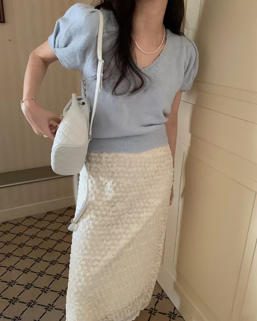 PYT-ot韓國代購女裝新款熱賣職業時尚真品25春夏人氣針織衫pretty young thing針織衫