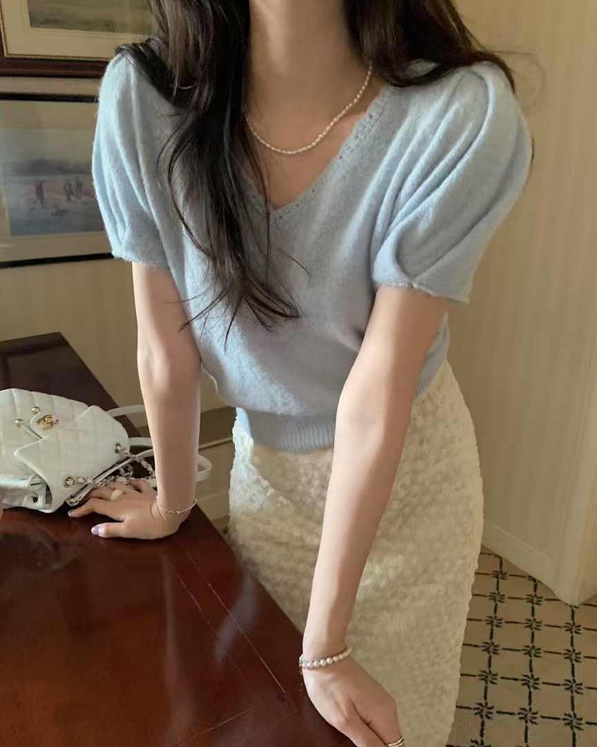 PYT-ot韓國代購女裝新款熱賣職業時尚真品25春夏人氣針織衫pretty young thing針織衫圖色2