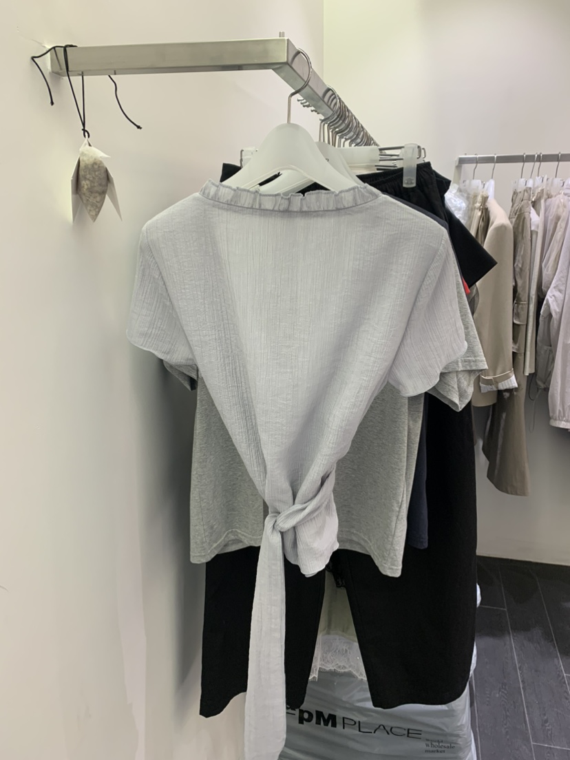 ESCHER東大門實拍女裝新品真品熱賣休閑推薦25春夏襯衫蕾絲衫ESCHER襯衫/蕾絲衫