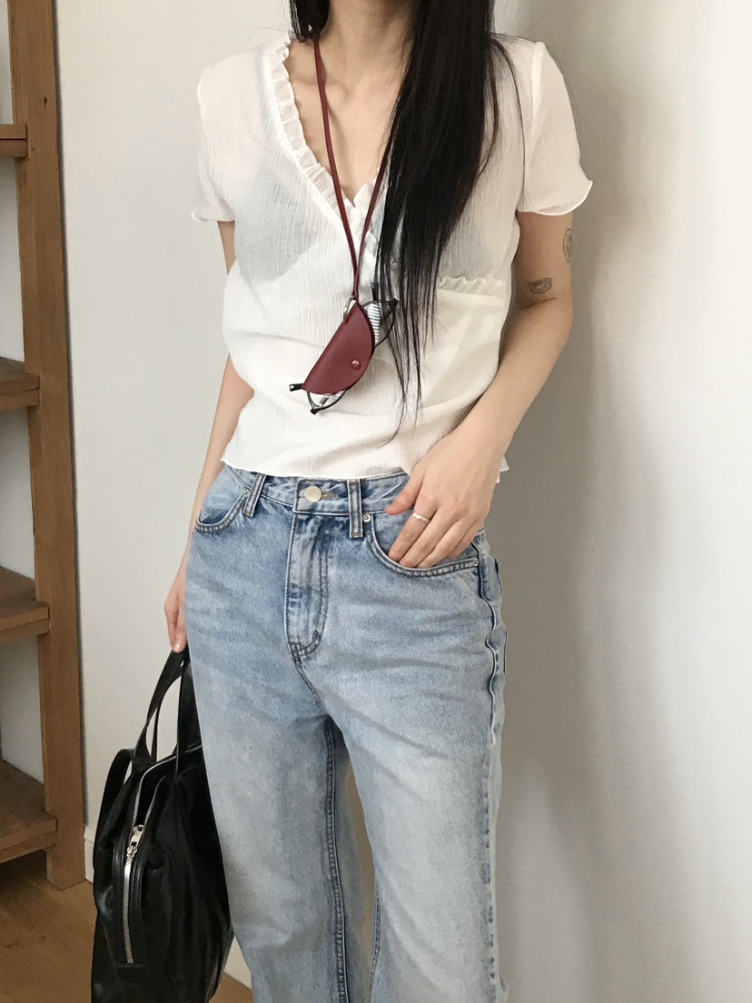 ESCHER東大門實拍女裝新品真品熱賣休閑推薦25春夏襯衫蕾絲衫ESCHER襯衫/蕾絲衫