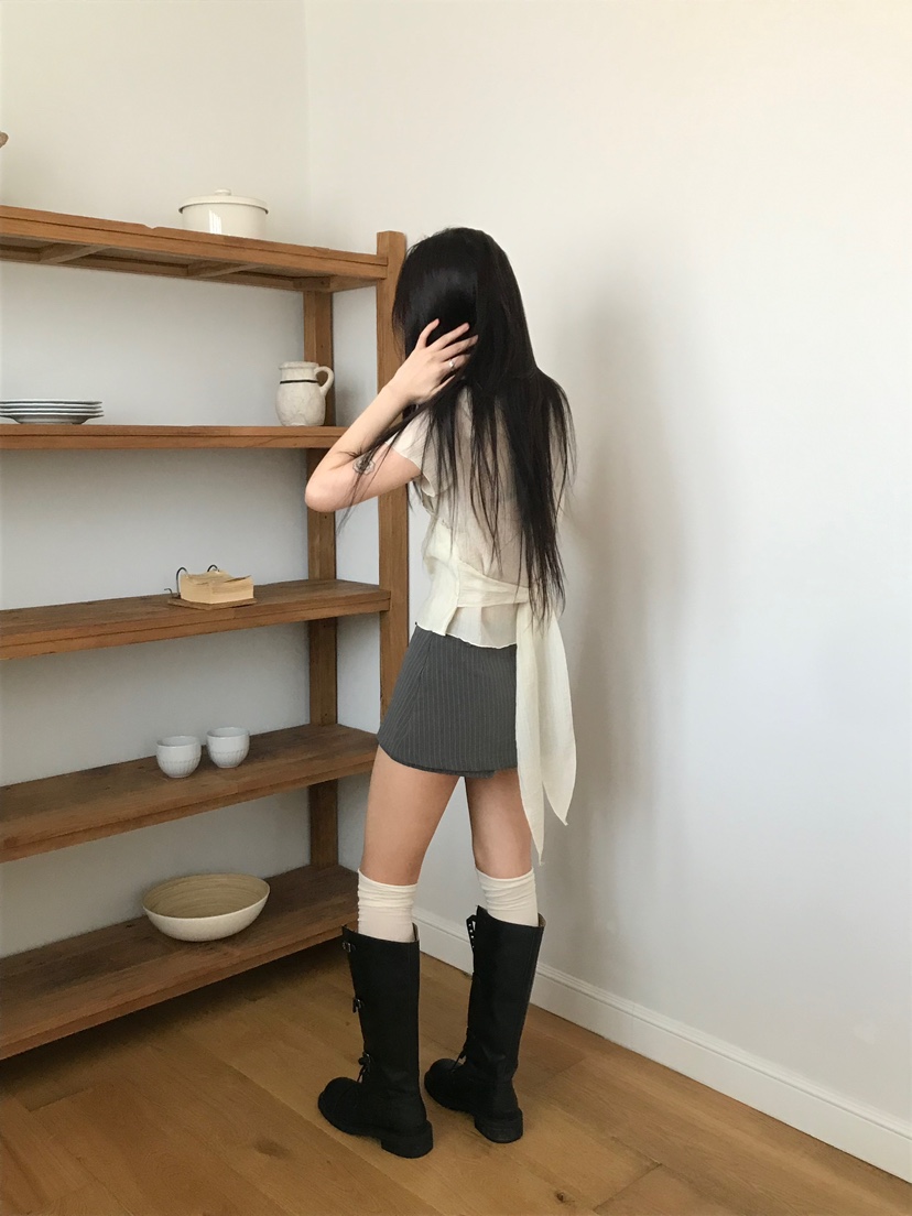 ESCHER東大門實拍女裝新品真品熱賣休閑推薦25春夏襯衫蕾絲衫ESCHER襯衫/蕾絲衫