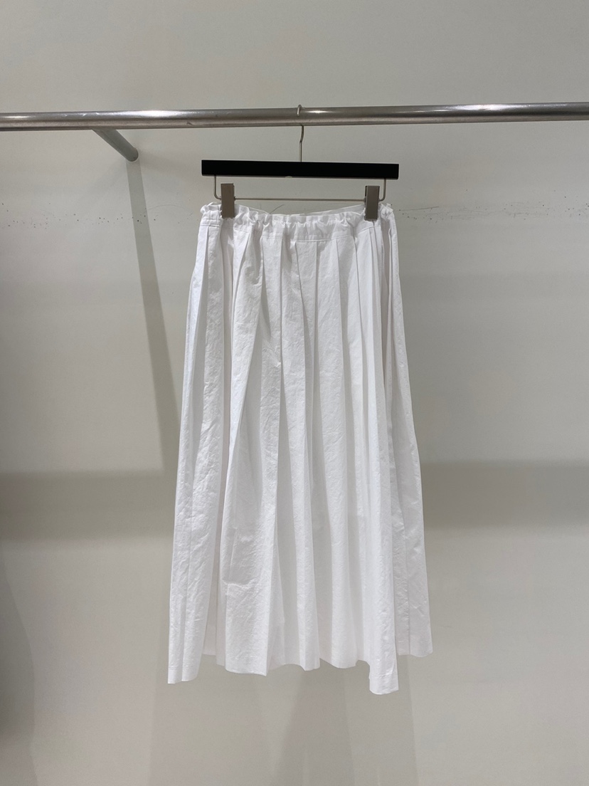 WELL KNOWN韓國直郵㊣女裝新品休閑人氣職業推薦長裙棉質褶皺BANEL長裙