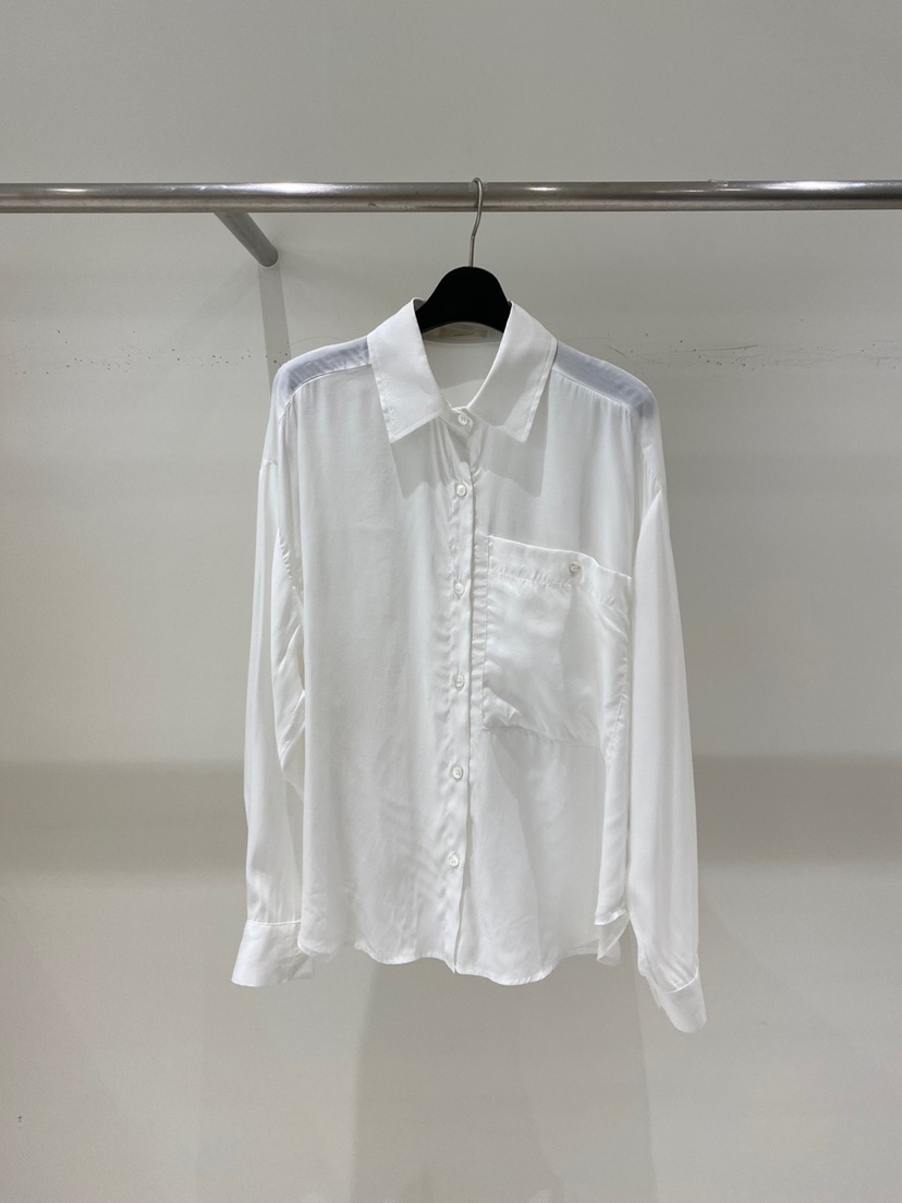 WELL KNOWN韓國直郵㊣東大門實拍女裝新品休閑襯衫蕾絲衫口袋WELL KNOWN襯衫/蕾絲衫
