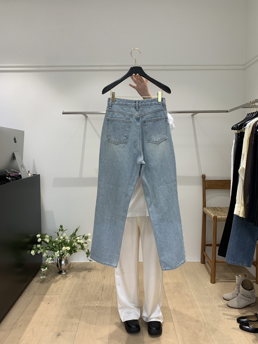 FOUNDERS韓國直郵㊣女裝新款25春夏職業熱賣推薦休閑牛仔褲SIHO ARCHIVE牛仔褲