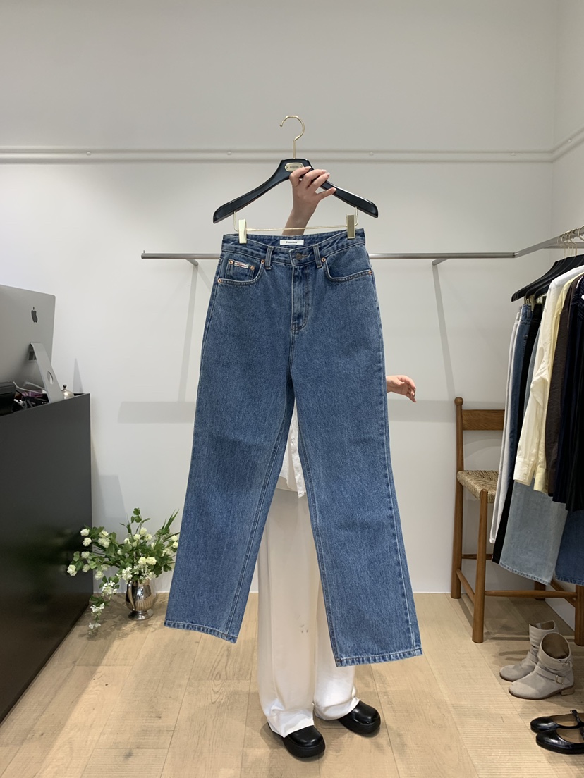 FOUNDERS韓國直郵㊣女裝新款25春夏職業熱賣推薦休閑牛仔褲SIHO ARCHIVE牛仔褲圖色2