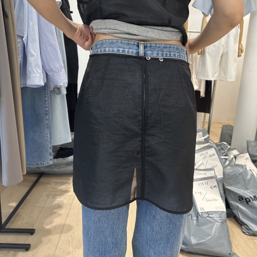 OVU韓國㊣直郵東大門代購女裝新品時尚休閑人氣熱賣推薦短裙OVU短裙