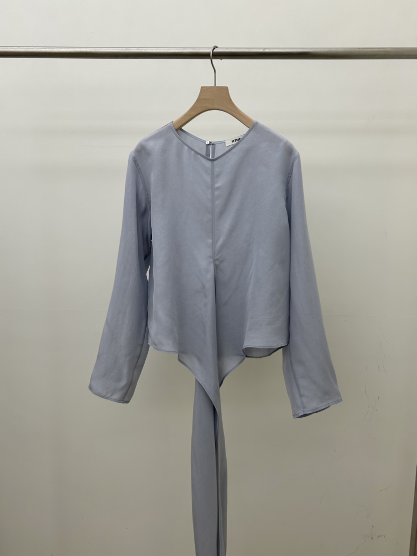 UTRE韓國直郵㊣女裝新品25春夏熱賣人氣休閑襯衫蕾絲衫長款UTRE襯衫/蕾絲衫圖色3